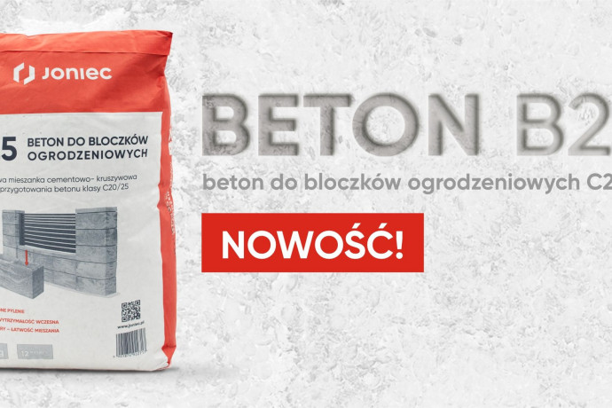 Beton C20/25 do bloczków ogrodzeniowych JONIEC®