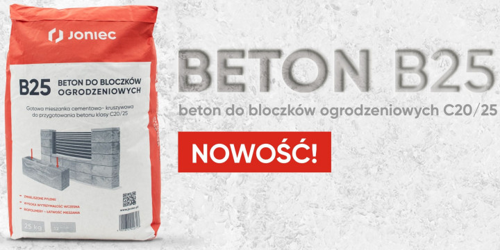 Beton C20/25 do bloczków ogrodzeniowych JONIEC®