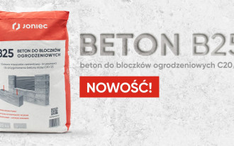 Nowość od firmy JONIEC®. Gotowy beton C20/25 do bloczków ogrodzeniowych