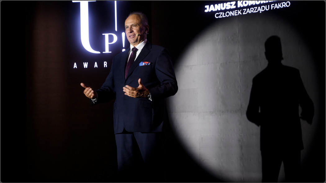 Janusz Komurkiewicz reprezentował FAKRO podczas gali UP!Awards 2026 