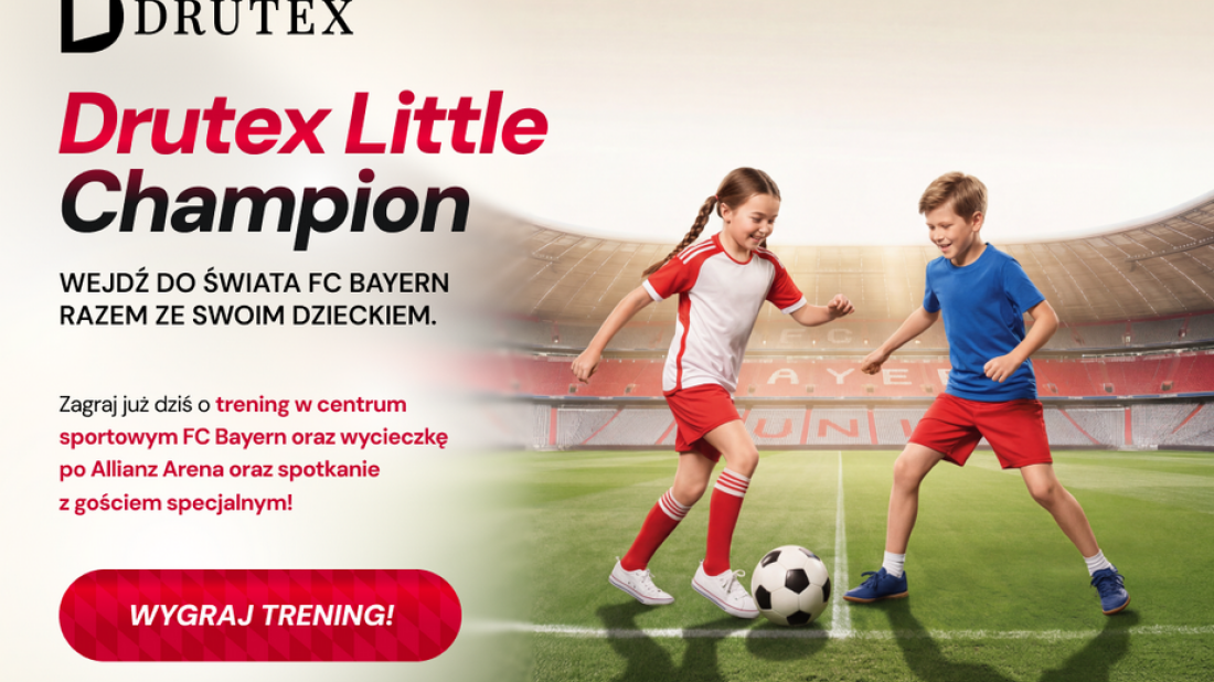 Drutex Little Champion: wyjątkowy konkurs dla partnerów handlowych z nagrodami od FC Bayern