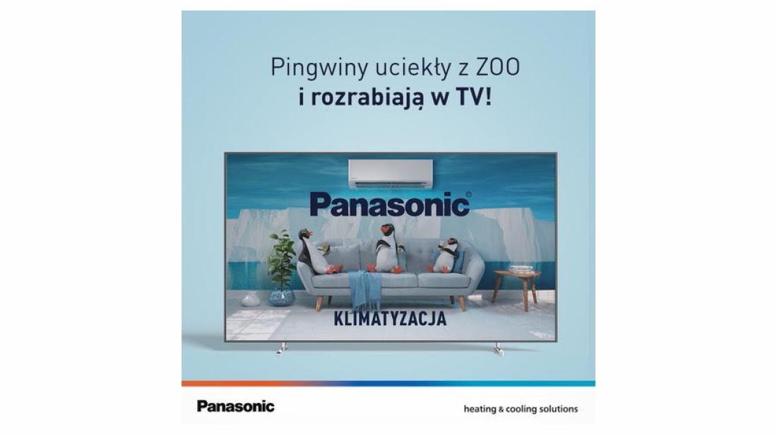 Pingwiny uciekły z ZOO… i trafiły do telewizji. Panasonic rusza z nową kampanią reklamową klimatyzacji
