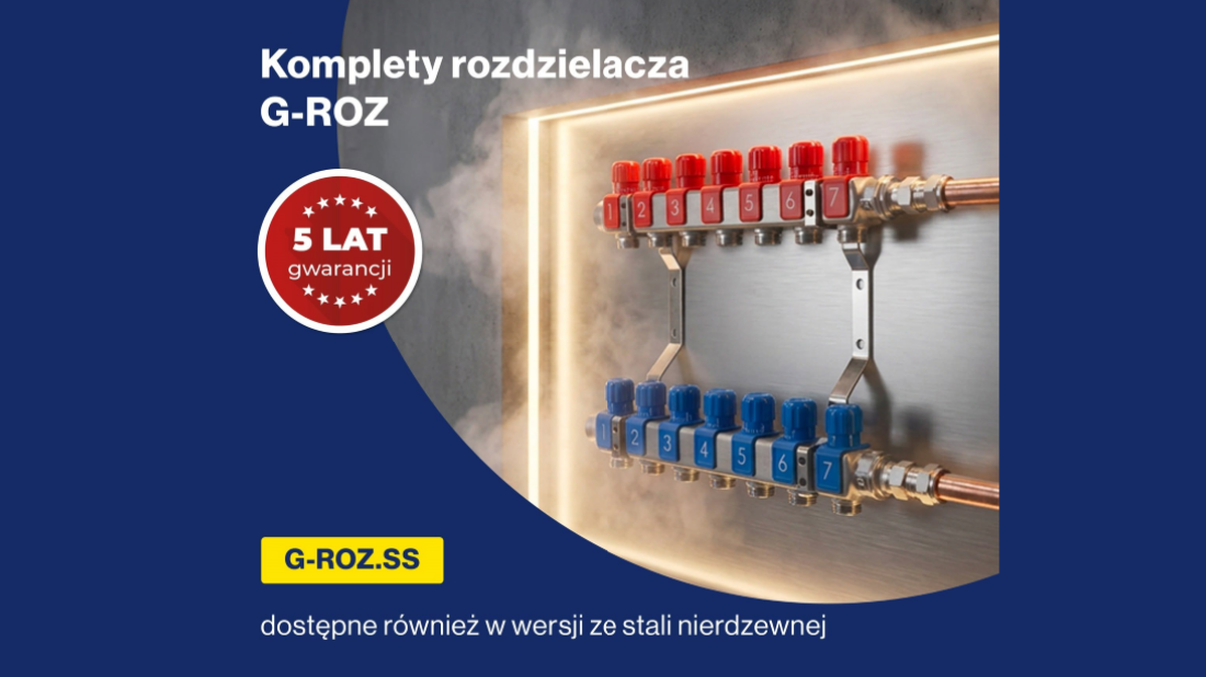 Szukasz niezawodności w instalacji? Nowe rozdzielacze ze stali nierdzewnej Diamond G-ROZ.SS rewolucjonizują rynek