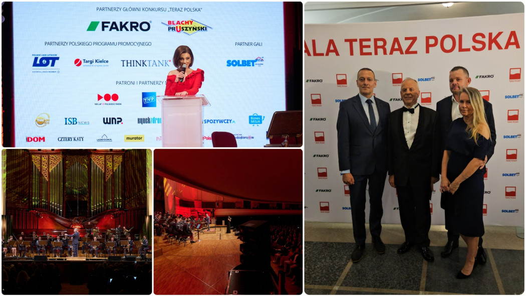 FAKRO obecne na Gali 36. edycji Konkursu "Teraz Polska" jako Partner Główny wydarzenia