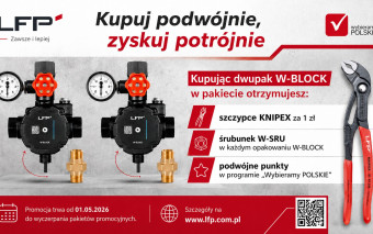 W-BLOCK w promocji. Dwupak grup pompowych ze szczypcami KNIPEX i dodatkowymi korzyściami