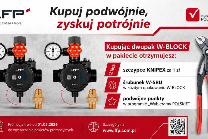 W-BLOCK w promocji. Dwupak grup pompowych ze szczypcami KNIPEX i dodatkowymi korzyściami