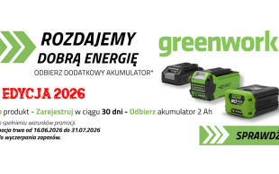 Akumulator za darmo? Rusza letnia akcja dla pasjonatów ogrodu od Greenworks