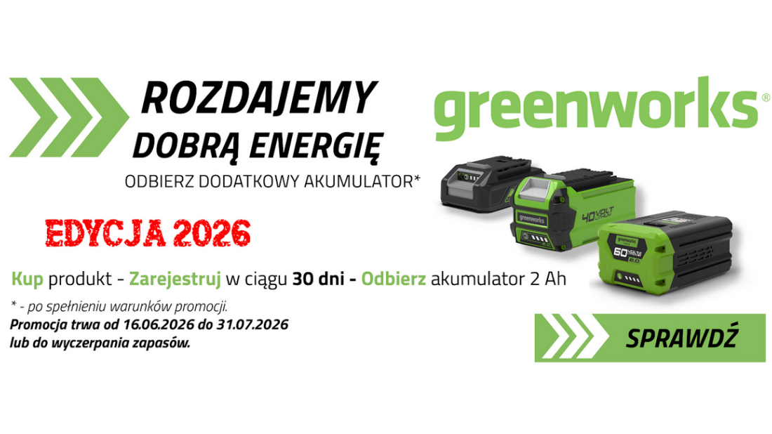 Akumulator za darmo? Rusza letnia akcja dla pasjonatów ogrodu od Greenworks