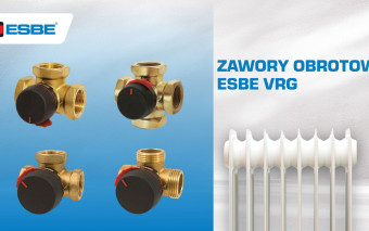 Zawory obrotowe ESBE VRG – jak dobrać odpowiednie rozwiązanie do instalacji grzewczej?