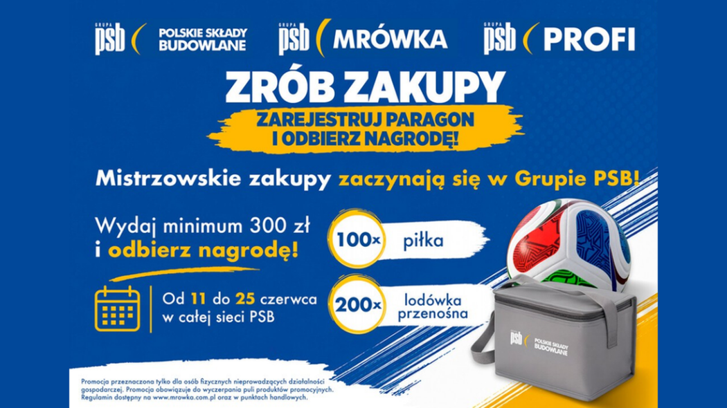 Ogólnopolska akcja promocyjna "Mistrzowskie zakupy w Grupie PSB"