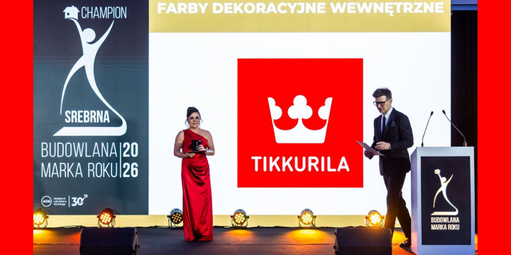 Tikkurila z tytułami Budowlanej Marki Roku 2026 i Eko Marki
