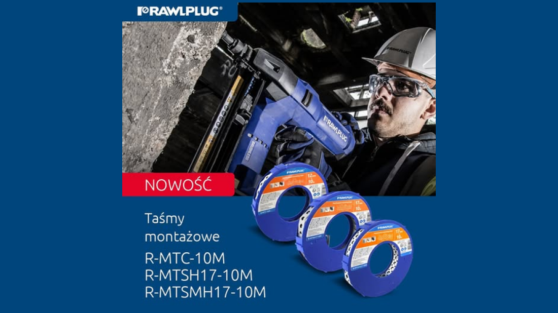 Nowość od Rawlplug - perforowane taśmy montażowe do zadań specjalnych