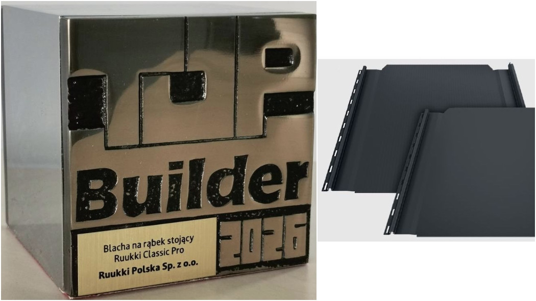 Blacha Ruukki Classic Pro uhonorowana prestiżowym wyróżnieniem TopBuilder 2026