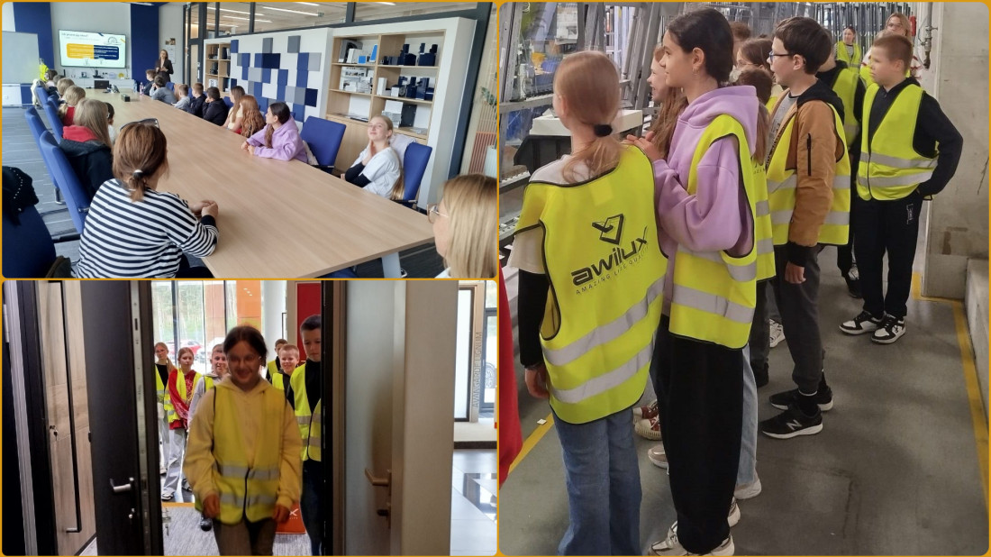 Uczniowie SP 13 w Lesznie odwiedzili AWILUX