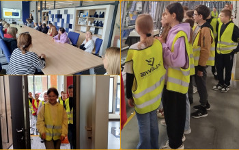 Uczniowie SP 13 w Lesznie odwiedzili AWILUX
