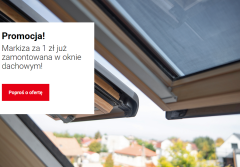 Ochrona przed upałem za 1 zł! Wyjątkowa promocja na okna dachowe z markizą