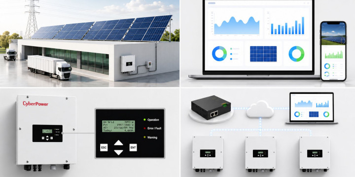 Systemy grid-tied CyberPower. Energia słoneczna, wydajność i kontrola pracy instalacji