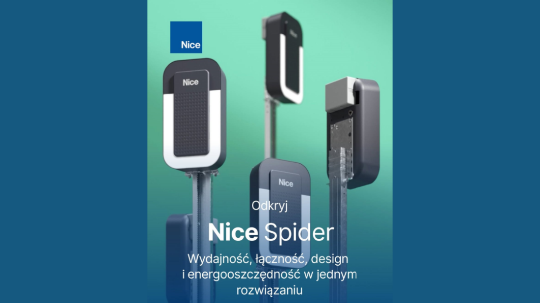 Nowoczesna automatyka domowa, która ułatwia życie. Poznaj inteligentną gamę siłowników do bram garażowych Nice Spider