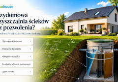 Przydomowa oczyszczalnia ścieków bez pozwolenia? Te formalności trzeba załatwić przed budową