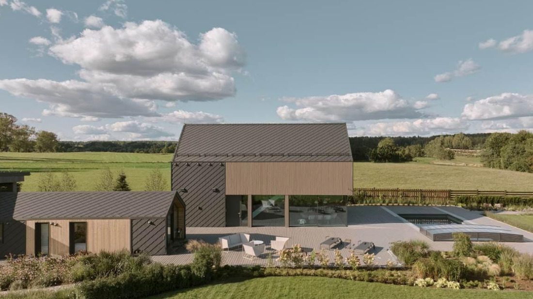 Kaszubski dom-stodoła, który zaciera granicę między wnętrzem a naturą