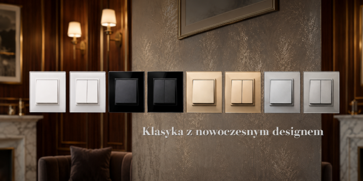 Mechaniczne moduły włączników Livolo. Tradycyjne kliknięcie w szklanej oprawie