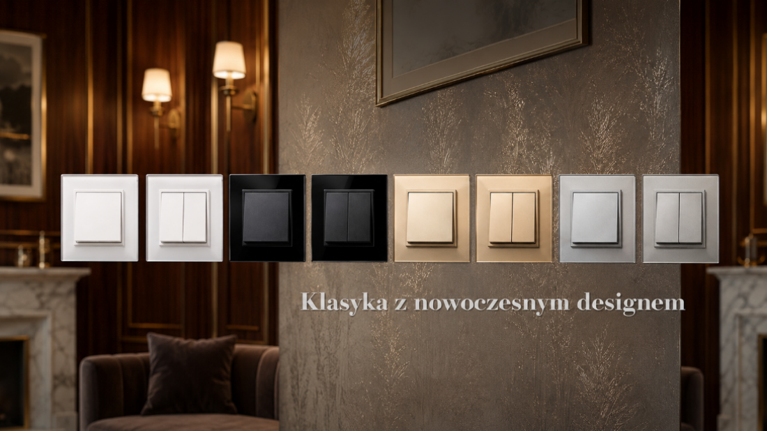 Mechaniczne moduły włączników Livolo. Tradycyjne kliknięcie w szklanej oprawie
