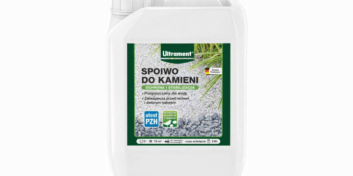 Spoiwo do kamieni Ultrament - dstabilizacja żwiru i grysu w podłożu