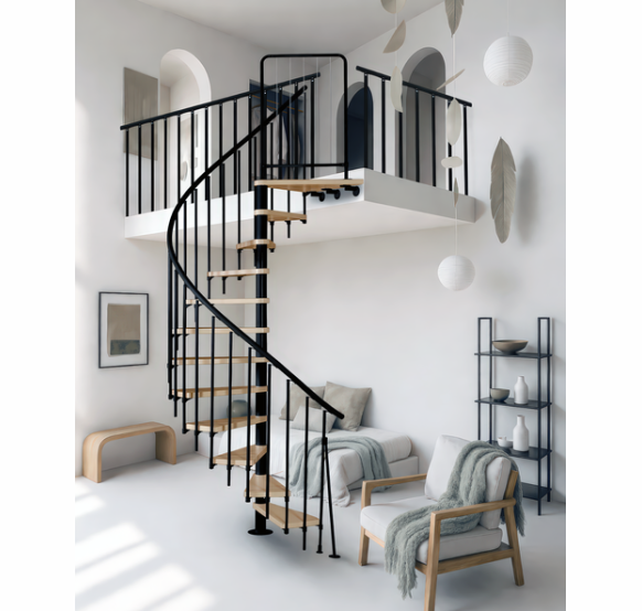 Schody ATRIUM NOVO (buk naturalny)