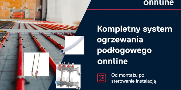 Kompletny system ogrzewania podłogowego ONNLINE — od montażu po sterowanie instalacją