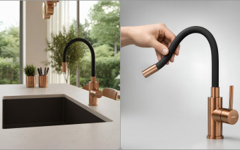 Bateria, która odmienia kuchnię. Poznaj ZUMBA INOX BRUSHED COPPER od FERRO