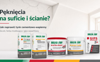 Pajęczynka pęknięć na suficie i ścianie. Czy grunt, farba mostkująca i gips szpachlowy rozwiążą problem?