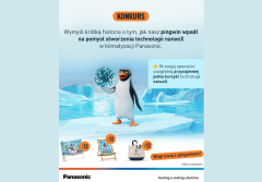 Wakacyjny konkurs Panasonic Aquarea. Zaprojektuj opowieść o pingwinie i zgarnij plażowe nagrody