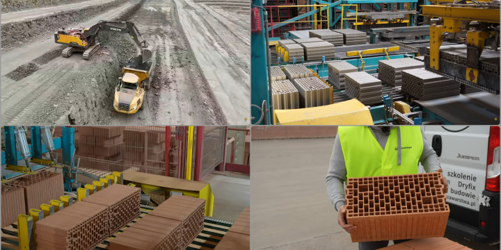 Od kopalni gliny do palety z pustakami. Kulisy produkcji putaków ceramicznych Porotherm