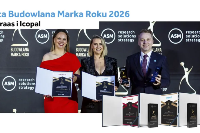 Potrójny sukces! Braas i Icopal Złotą Budowlaną Marką Roku 2026