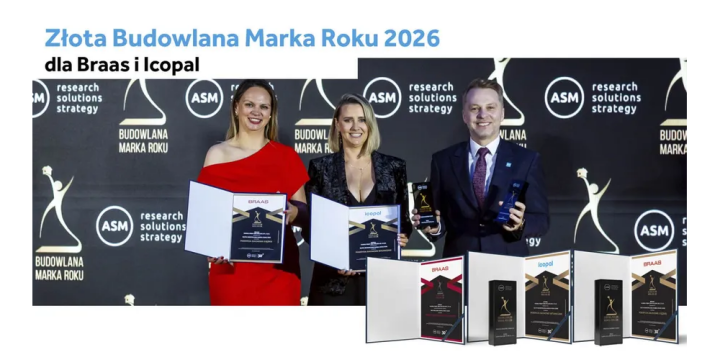 Potrójny sukces! Braas i Icopal Złotą Budowlaną Marką Roku 2026
