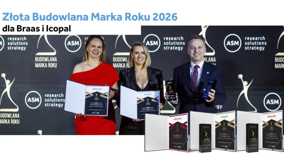 Potrójny sukces! Braas i Icopal Złotą Budowlaną Marką Roku 2026