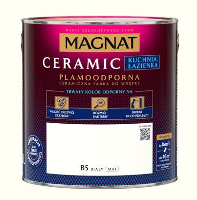 Plamoodporna ceramiczna farba do wnętrz MAGNAT Ceramic Kuchnia Łazienka