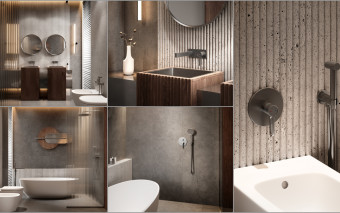 Armatura FDESIGN w odcieniu Gun metal. Najbardziej wyrazisty trend w projektowaniu współczesnych łazienek