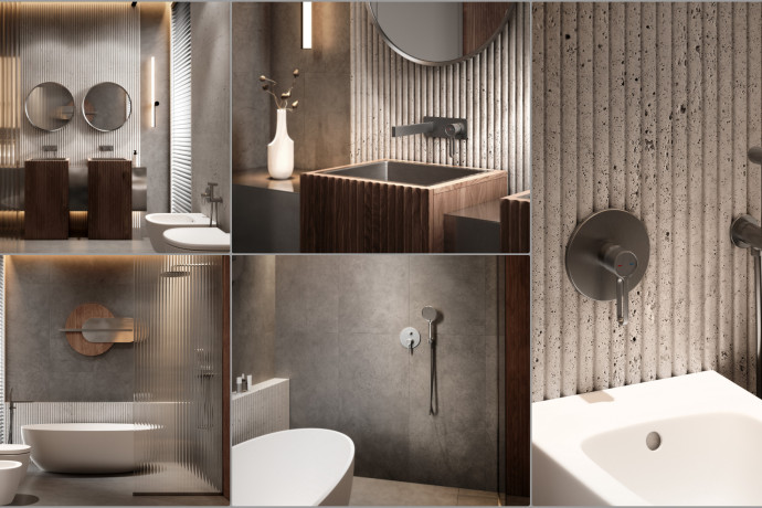 Armatura FDESIGN w odcieniu Gun metal. Najbardziej wyrazisty trend w projektowaniu współczesnych łazienek
