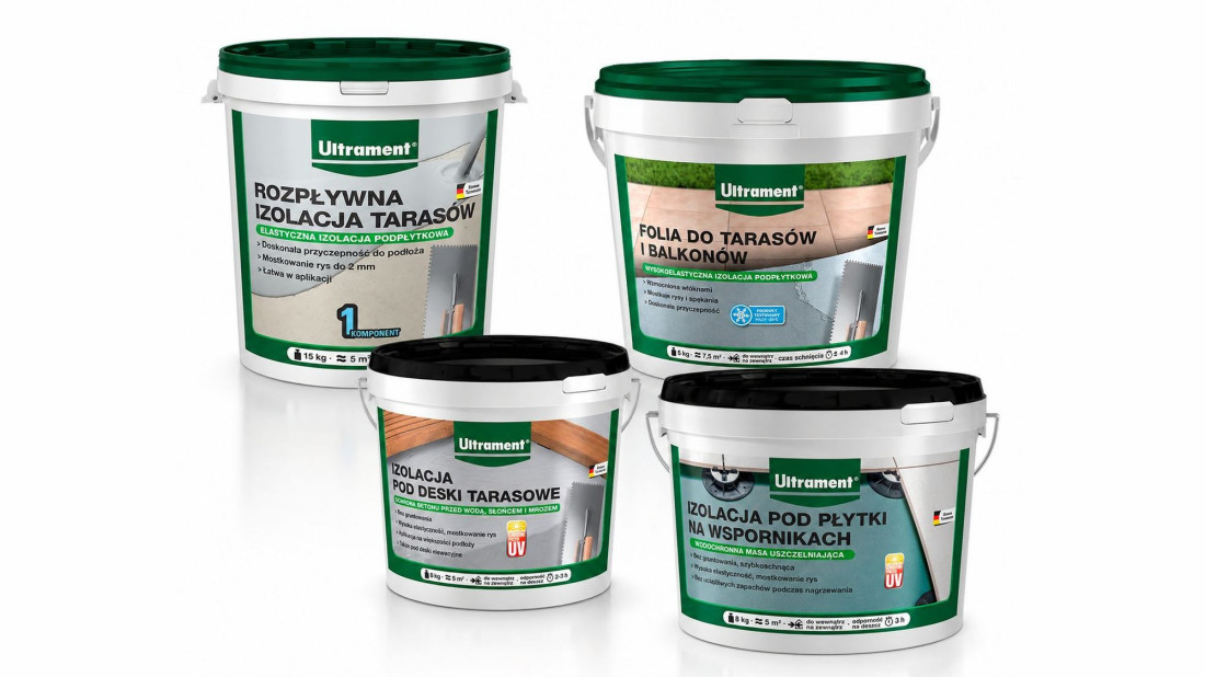 Hydroizolacja tarasu i balkonu. 4 rozwiązania Ultrament