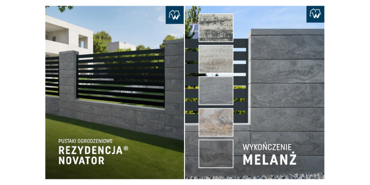 Jak wyróżnić posesję? Pustaki ogrodzeniowe Rezydencja® Novator® w wykończeniu Melanż zmieniają zasady gry