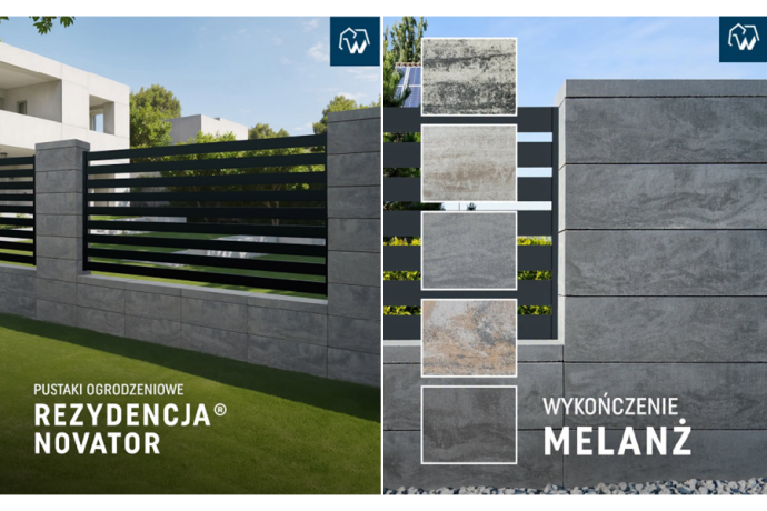Jak wyróżnić posesję? Pustaki ogrodzeniowe Rezydencja® Novator® w wykończeniu Melanż zmieniają zasady gry