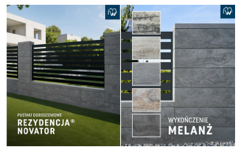 Jak wyróżnić posesję? Pustaki ogrodzeniowe Rezydencja® Novator® w wykończeniu Melanż zmieniają zasady gry