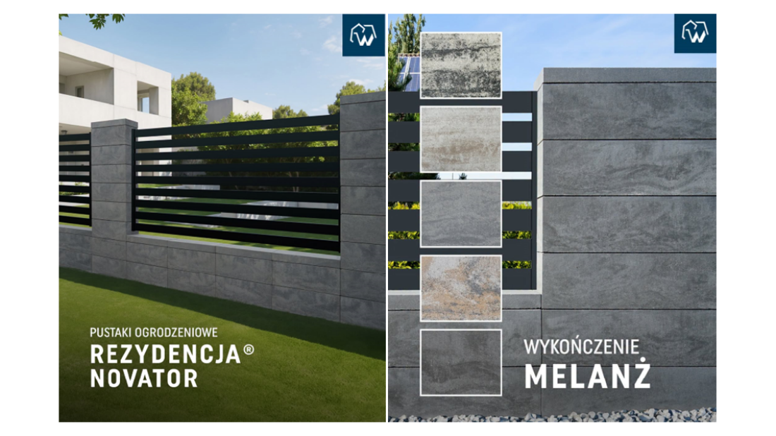 Jak wyróżnić posesję? Pustaki ogrodzeniowe Rezydencja® Novator® w wykończeniu Melanż zmieniają zasady gry