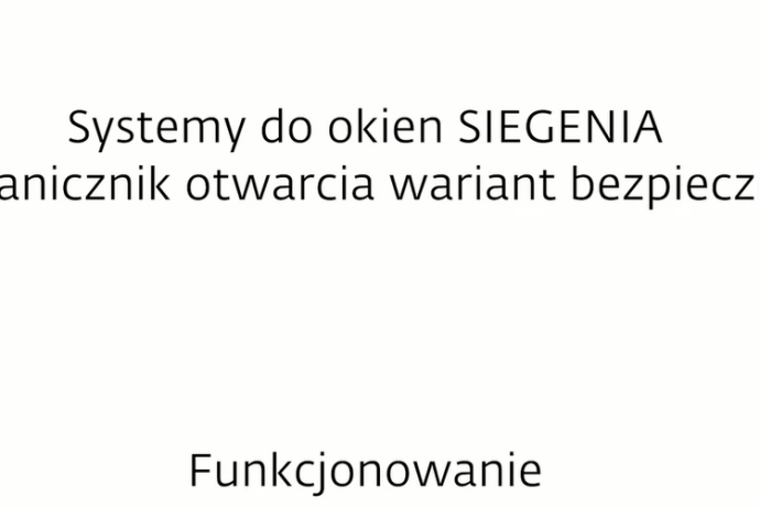 SIEGENIA Ogranicznik Otwarcia Bezpieczny – maksimum bezpieczeństwa bez utraty estetyki!