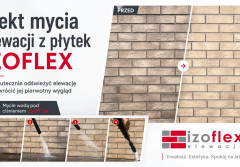 Czyszczenie elewacji Izoflex. Efekt widać gołym okiem
