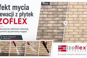 Czyszczenie elewacji Izoflex. Efekt widać gołym okiem