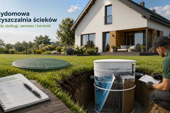 Przydomowa oczyszczalnia ścieków – zasady prawidłowej obsługi, serwisu i kontroli