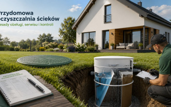 Przydomowa oczyszczalnia ścieków – zasady prawidłowej obsługi, serwisu i kontroli