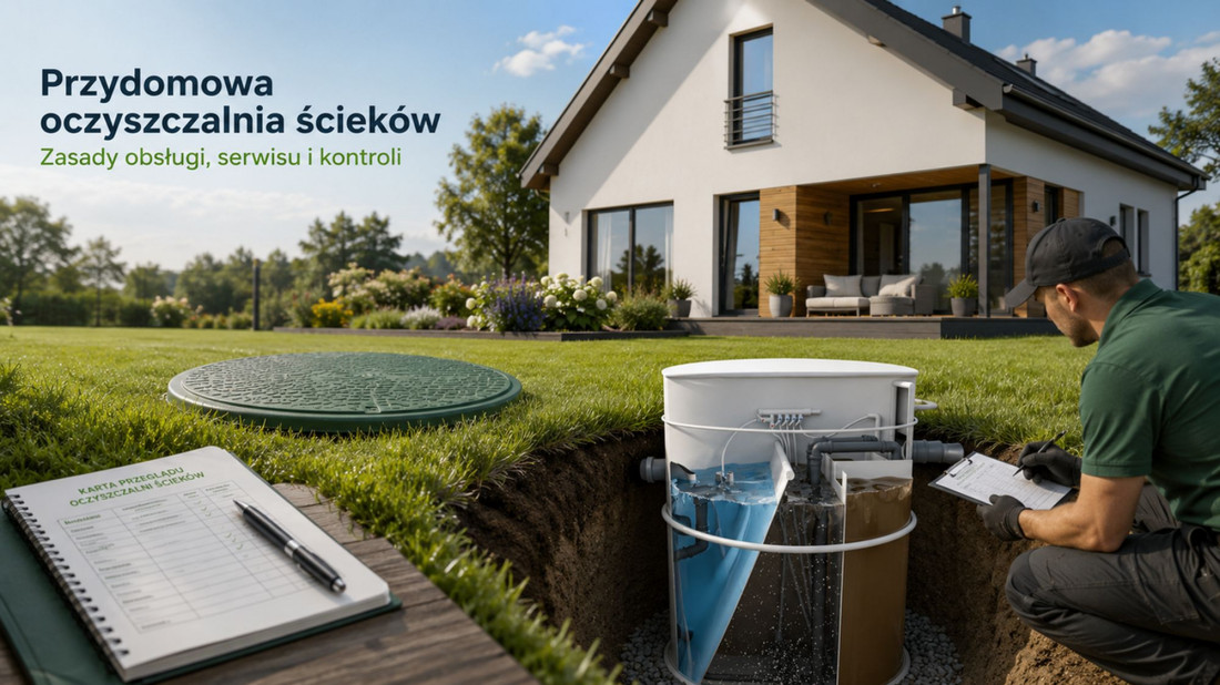 Przydomowa oczyszczalnia ścieków – zasady prawidłowej obsługi, serwisu i kontroli